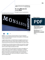 Francia Veta Herbicida de Glifosato de Monsanto Por Riesgos en Salud