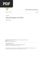 Almost-Forgotten Law Book: Notre Dame Law Review