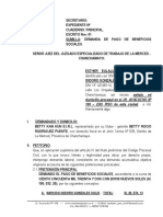 Demanda Laboral 14 - Pago de Beneficios Sociales - Esther Solis