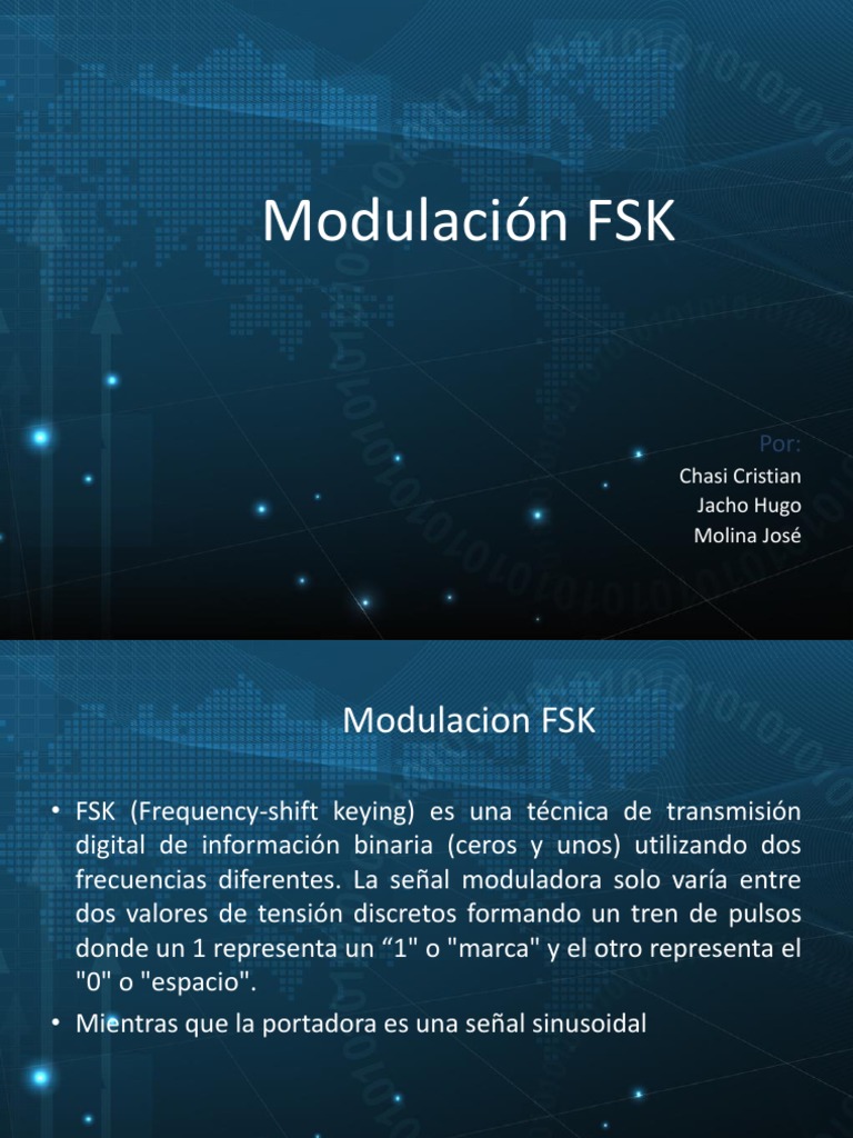 Modulacion FSK Final | PDF | Modulación | Ingeniería de difusión