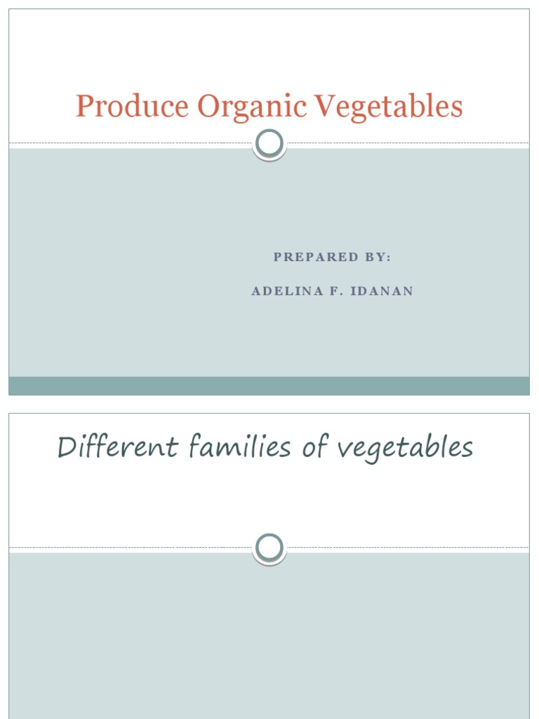 Organic Vegetable Production Guide | PDF | Mulch | Vegetables