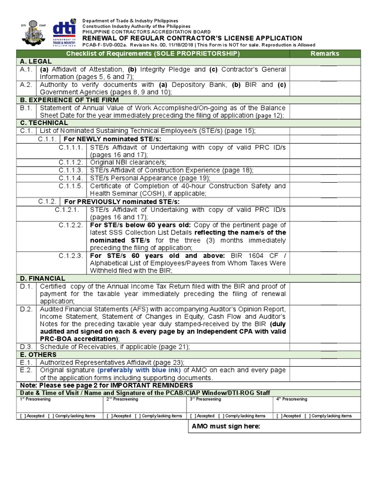 Renewal of Regular Contractor's License (SOLE_PROP)_111820184 (1