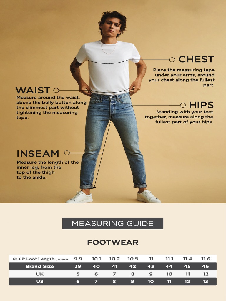 Footwear and Clothing Size Guide | PDF