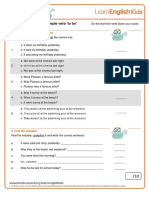 Grammar Practice Past Simple Verb To Be Final PDF