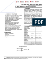 LM393, LM293, LM193, LM2903 Dual Differential Comparators: 1 Features 3 Description