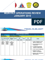 JANUARY 2019 MONTHLY OPERATIONS REVIEW