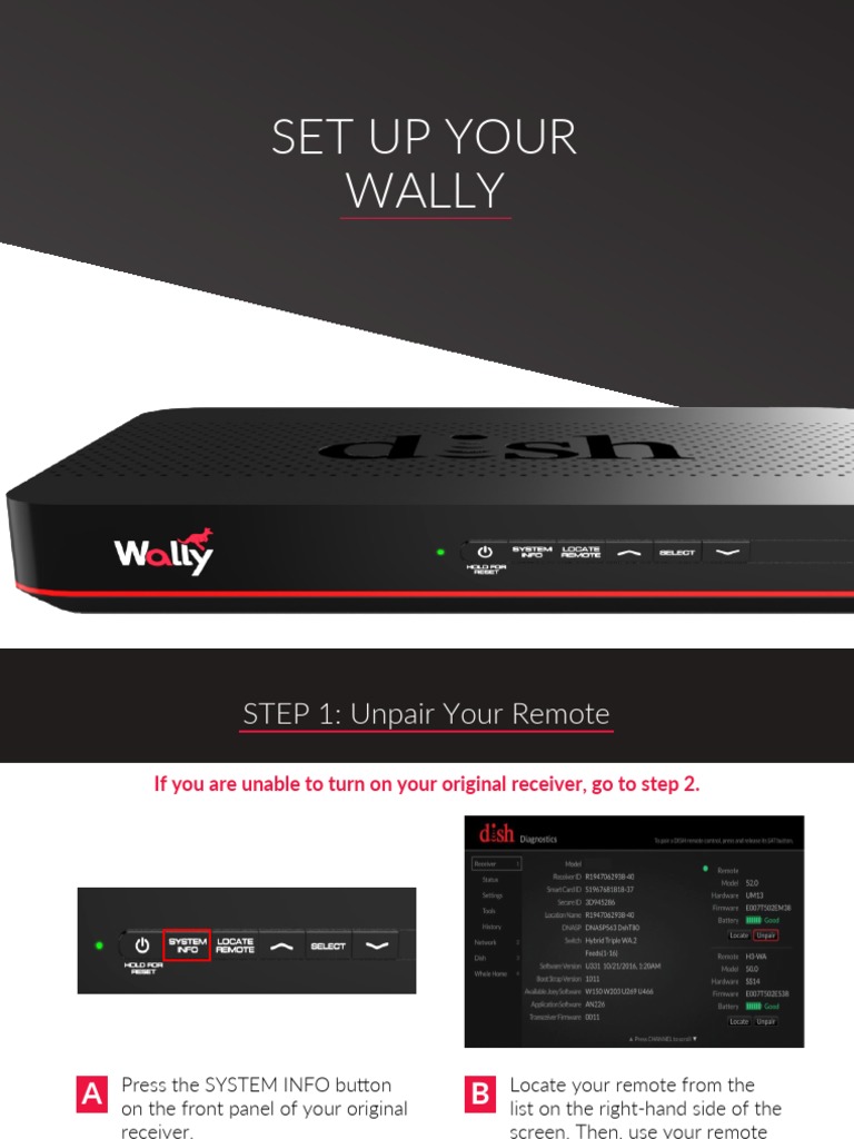 Wally Setup Guide PDF Cable Television Television