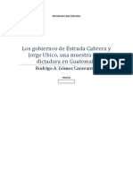 La dictadura en Guatemala bajo Estrada Cabrera y Jorge Ubico