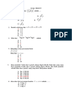 Soal Tryout Matematika