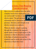 The Moving Coil Galvanometer