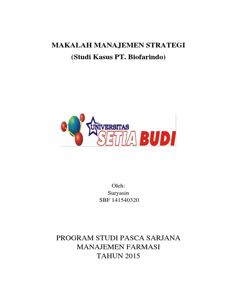 288340748 Makalah Manajemen Strategi Studi Kasus Pt Biofarindo Docx