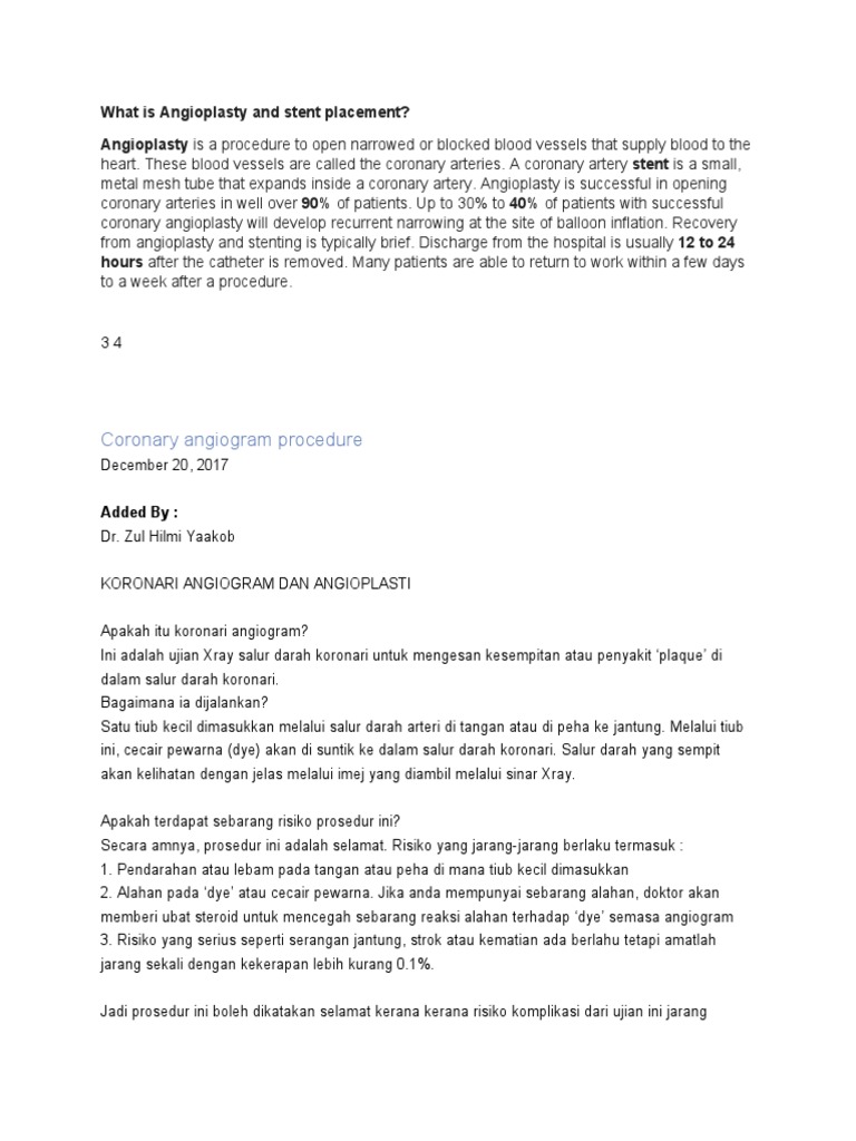 Angiogram Dan Angioplasti Pdf