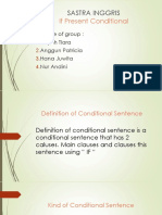 If Present Conditional: Sastra Inggris