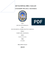 Solucionario de la primera práctica calificada de Mecánica de Materiales 1