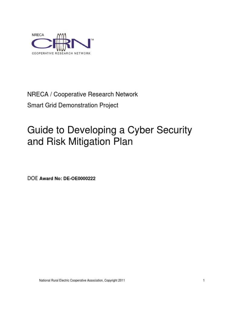 Guide To Developing A Cyber Security | PDF | Smart Grid | Computer Security