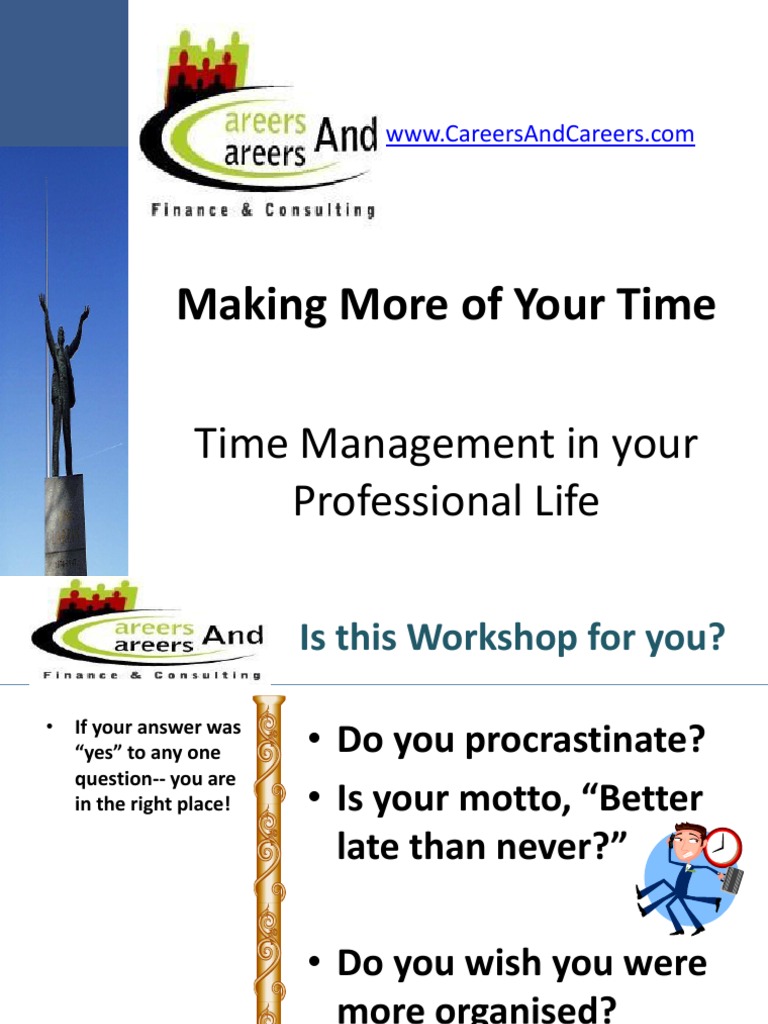 Time Management PDF Time Management Professional Skills