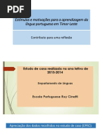 Estímulos e Motivações Para a Aprendizagem Da Língua Portuguesa em Timor Leste