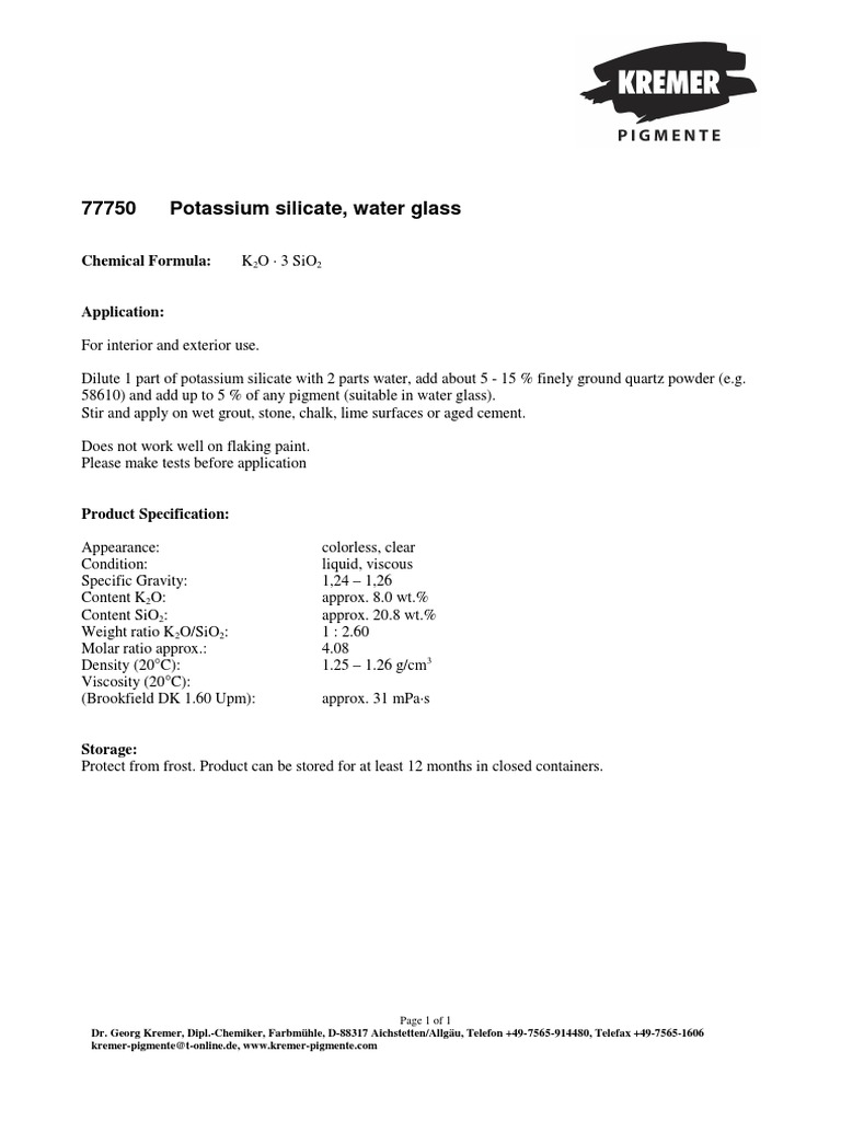 Potassium Silicate PDF