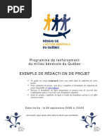 Plan de rédaction Projet professionnel  Recherche d 