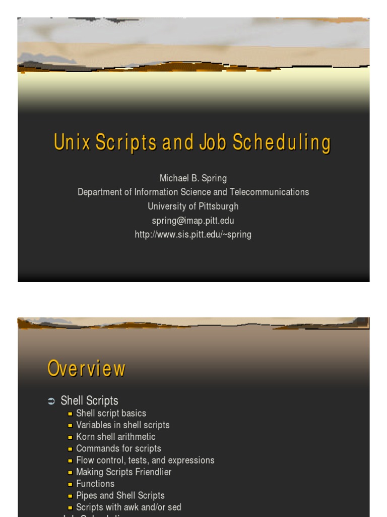 Unix 6 Scripts S PDF | PDF | Command Line Interface | Areas Of Computer ...