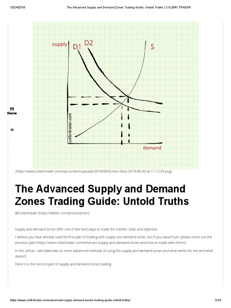 Advanced Supply and Demand Trading Guide | PDF | Order (Exchange ...