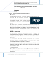 Especificaciones Tecnicas Alcantarillado Pluvial y Drenaje