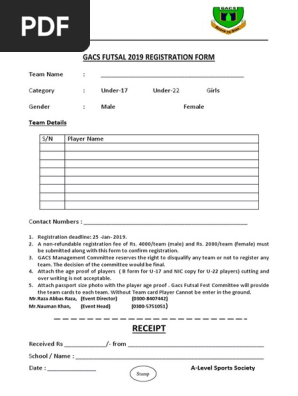 Registration Form 
