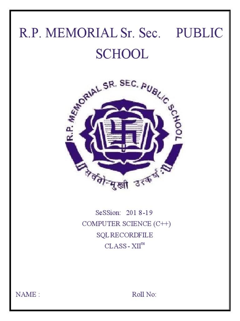 SQL Cover Page | PDF