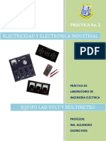 Practica No. 2 Uso de Equipo Lab-Volt y Multimetro