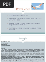 Cover Letter