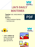 Julia's Daily Routines: Teacher