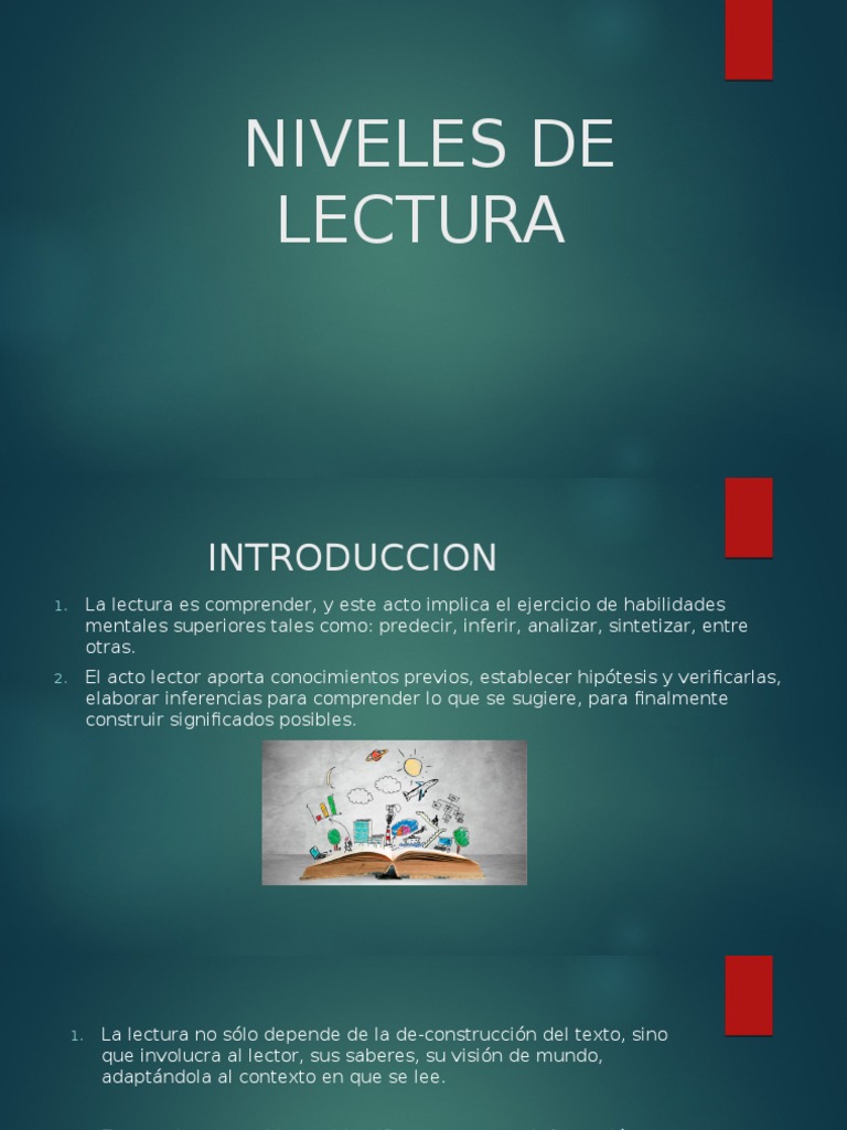 Tipos y Niveles de Lectura Explicados | PDF | Corriente eléctrica ...