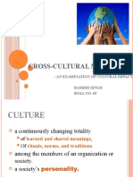 Cross-Cultural Marketing:: An Examination of Cultural Impact Rashmi Singh Roll No. 65