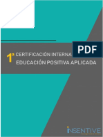 1ra Certificación Internacion en Educación Positiva PDF