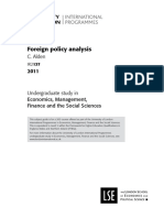 IR2137 Foreign Policy Analysis