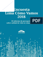 Encuesta Lima Como Vamos 2018