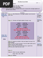 Alphabet Lesson Plan