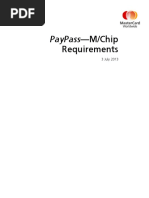 PayPass MChip Requirements 2013 PDF