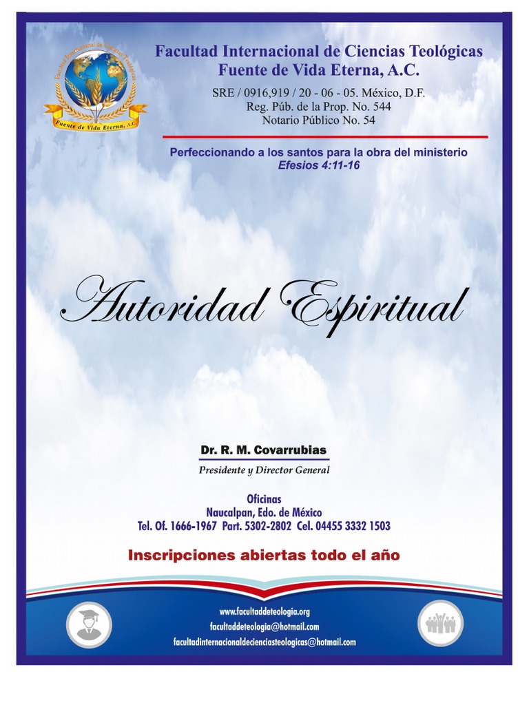 Autoridad Espiritual 1 Pdf David Cristo Título
