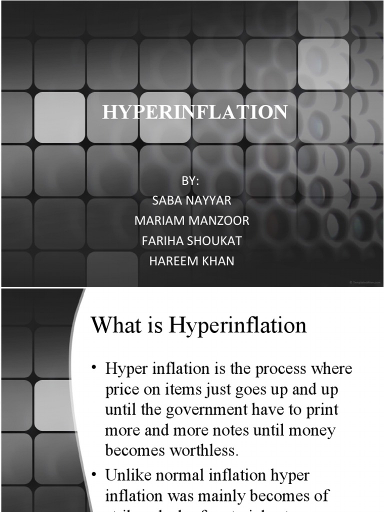 Hyperinflation 1 PDF Inflation Economics