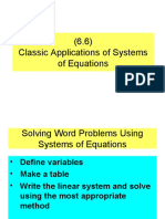 (6.6) Classic Applications of Systems of Equations