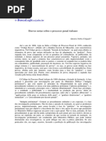 Breves notas sobre o código penal italiano