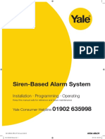 Yale Standard Alarm Manual