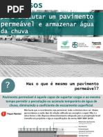 13 Passos Pavimentos Permeaveis