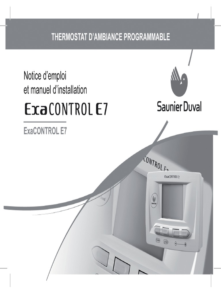 Saunier Duval Exacontrol E7 Mode D Emploi Exacontrol E7 Notice Emploi Et Installation 0020028155 0-03-2006 302656 |  PDF | Recyclage | Énergie et ressources