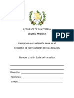 Formulario 4-A Especialidades