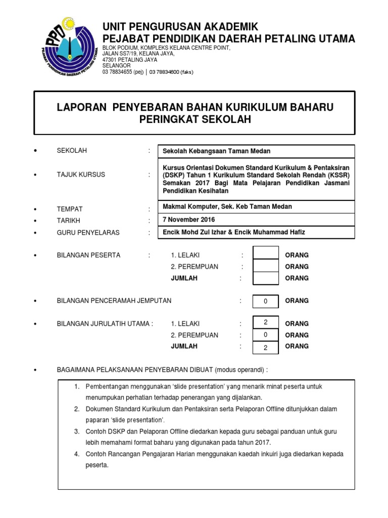 Laporan Ladap KSSR Semakan PJPK  PDF
