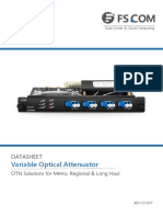 Card Variable Optical Attenuator Works With Edfa