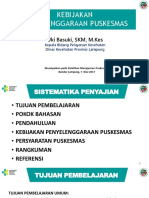 Kebijakan Puskesmas