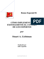 Bonus Especial 4. Stuart Lichtman - Implementar Exitosamente El Consejo de Los Expertos PDF